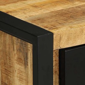 Éjjeli szekrények 2 db tömör nyersfa mangó