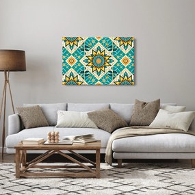 Kép - Türkiz minta (90x60 cm)
