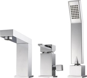 Fürdőszobai Csaptelep Caro 3 Lyukú Álló Kád Króm Kád