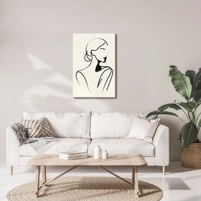 Kép nő minimalista vonalakban