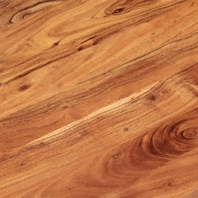 tömör akácfa ovális asztallap 110 x 50 x 3,8 cm