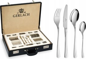 Gerlach Valor Evőeszköz 68 El Fényes Bőrönd /12 Személyes