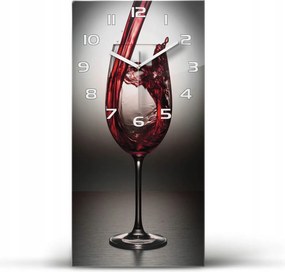 Üveg falióra Vörösbor 30x60 függőleges