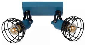 Lucide 08927/02/35 - Spotlámpa POLA 2xE27/60W/230V kék