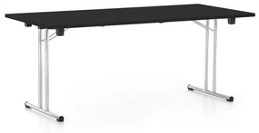 Összecsukható asztal 180 x 80 cm, fekete