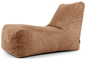 Barna kordbársony babzsákfotel Lounge – SLOWDOWN