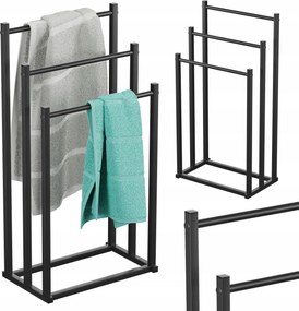 Fürdőszobai törölközőtartó állvány Mark Adler álló padló loft