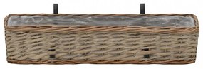 2 db fonott virágtartó PE béléssel 80 cm