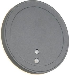 TRIO R23056142 FORTALEZA Fali Lámpa Mozgásérzékelővel Antracit LED IP44
