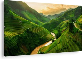 Kép - Mu Cang Chai rizsteraszok (90x60 cm)