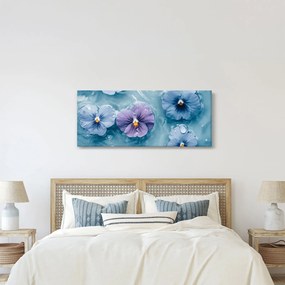 Kép - Ibolyák a vízben (120x50 cm)