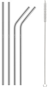 Lamart LT7052 Straw 5 db-os rozsdamentes acélszívószál készlet