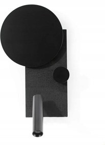 Faro Klee jobb oldali fali lámpa olvasólámpával, fekete, fényerő-szabályozható