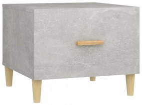 betonszürke szerelt fa dohányzóasztal 50 x 55 x 40 cm