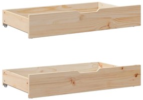 tömör fenyőfa kanapéágy fiókokkal 80 x 200 cm