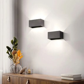 FISCHER&HONSEL 30516 WALLO Modern Kültéri Fali Lámpa Bézs, Fekete, Szürke LED IP44