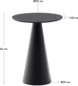 Kerek tárolóasztal üveg asztallappal ø 35 cm Wilshire – Kave Home