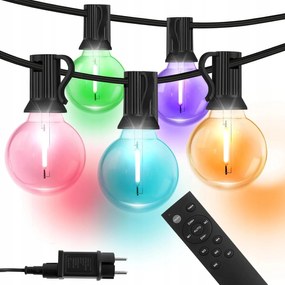 Girland fĂ©nylĂĄnc 8 vilĂĄgĂtĂĄsi mĂłd 15m 25+9 Rgb Led izzĂł TĂĄvirĂĄnyĂtĂł