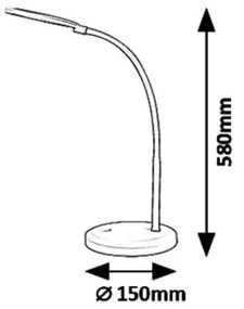 Rabalux 5429 - LED Dimmelhető asztali lámpa érintős TIMOTHY LED/7,5W/230V