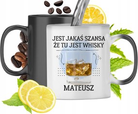 Mágikus bögre Máténak Fekete matt nyomott mintával 330ml