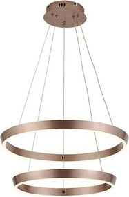 RÁBALUX 72403 NEVIRA Modern Led Függesztett Lámpa Csiszolt Kávébarna IP20