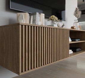 AKCIÓ Fali TV állvány ENTSIAN 150x40cm, artisan tölgy II. osztály