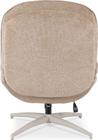Fotel Wypoczynkowy Obrotowy MESA Beżowy