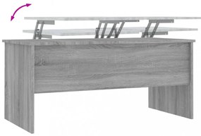 szürke sonoma színű szerelt fa dohányzóasztal 102x50,5x46,5 cm