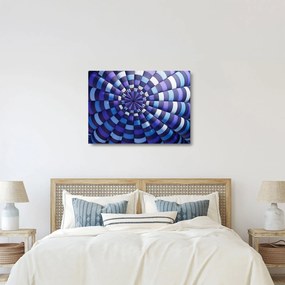 Egy kép a repülő léggömb szerkezetéről (üvegen) (70x50 cm)