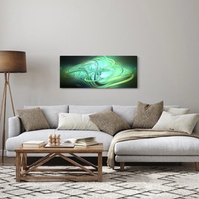 Zöld absztrakció kép (120x50 cm)
