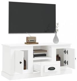 fehér szerelt fa TV-szekrény 100x35,5x45 cm