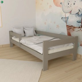 Ala fenyő gyerekágy szürke 80x180 + ajándék ágyrács