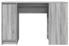 szürke sonoma színű szerelt fa íróasztal 120x42x76 cm