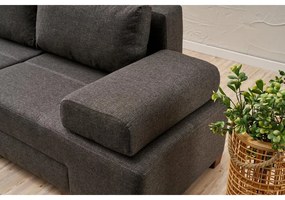 3 személyes kanapéágy Perenna Linen - Antracit