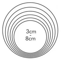 Tescoma DELÍCIA kerek kiszúró forma, 6 db