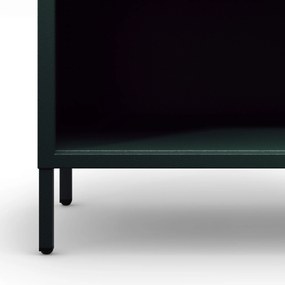 Alacsony polcos szekrény LUCA , 1000 x 900 x 350 mm, Modern: palack zöld