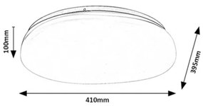 Rabalux 75053 - LED fürdőszobai mennyezeti lámpatest CALIOPE LED/24W/230V IP44 átmérő 41 cm