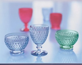 4 pohár víz készlet, Villeroy & Boch, Boston, 400 ml, kristályüveg, piros