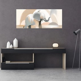 Kép - Elefánt pasztell színekben (120x50 cm)