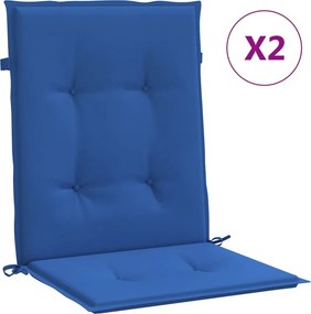 vidaXL 2 db királykék oxford szövet háttámlás székpárna 100x50x3 cm