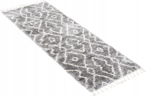 Járdaszőnyeg Shaggy Aztec 80x200 rojtos Boho w13