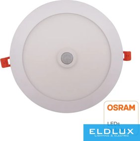 OSRAM chip Süllyeszthető mennyezeti lámpa mozgásérzékelővel 20W 4000K fehér