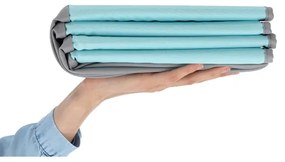 Gyerek száraz medence labdákkal, 80 cm átmérő, kék/szürke