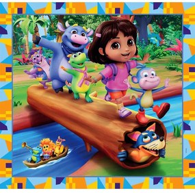 Dóra, a felfedező Jungle Quest 3x48 db-os puzzle Clementoni