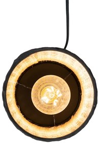 Rusztikus asztali lámpa rattanból - Kata