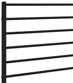 fekete fém fejtámla 140 cm
