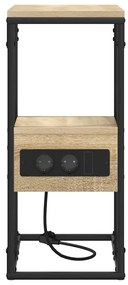 Éjjeliszekrény fiókkal sonoma tölgy 41.5 x 26 x 60.5 cm Faanyag