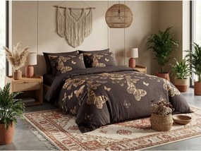 Mikroszálas ágyneműhuzat AURELIS sötétbarna Ágyneműhuzat mérete: 2 db 70 x 80 cm | 160 x 200 cm