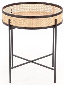 Lanipa dohányzóasztal, rattan / fekete