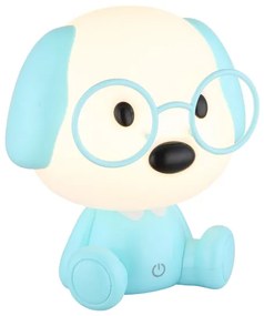 Globo 21761B - LED töltős gyerek éjjeli lámpa PUPPY 1W/5V 500 mAh kék